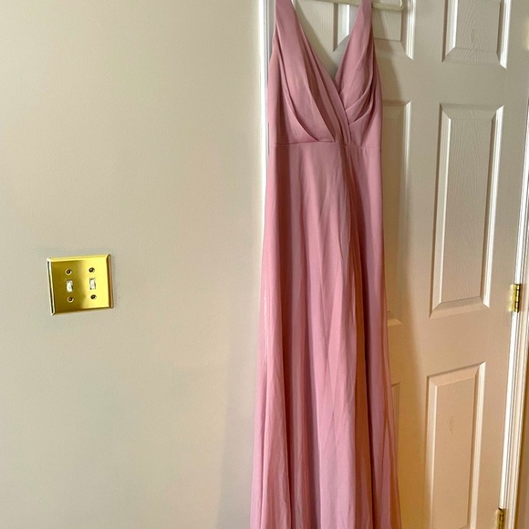 Azazie Skye Bridesmaid Dress In Beautiful Dusty Mauve, Size 6 - Picture 4 of 12
